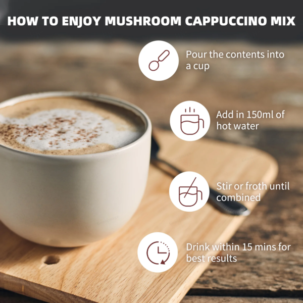 Reishi Mushroom Cappuccino - Image 4